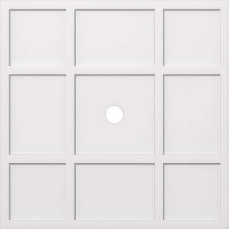 Ekena Millwork Rubik Architectural Grade PVC Contemporary Ceiling Medallion, 40"OD x 3"ID x 14"C x 1"P CMP40RK-03000